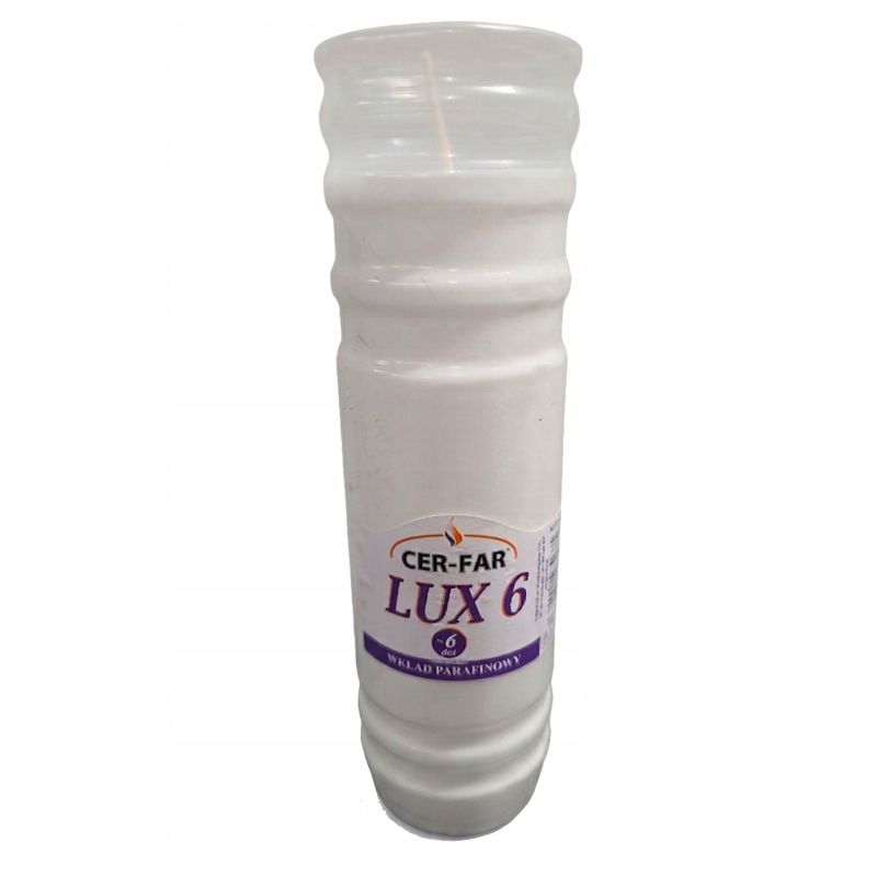 24x Wkłady parafinowe do zniczy Lux 6 dni, 21 x 6 cm