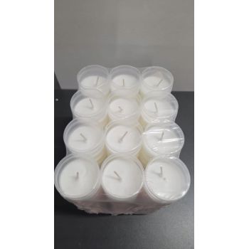 12x Wkłady parafinowe do zniczy Lux 7 dni, 23 x 6 cm