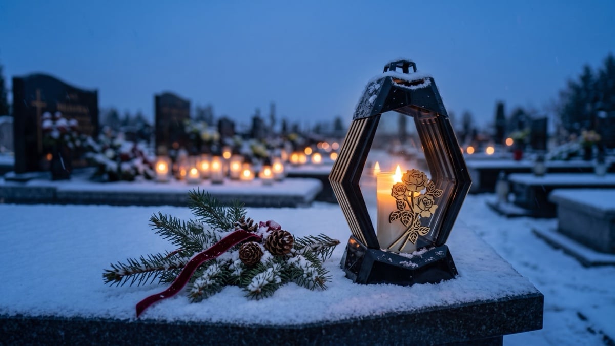 Znicz na grobie w Boże Narodzenie - poradnik i wybór