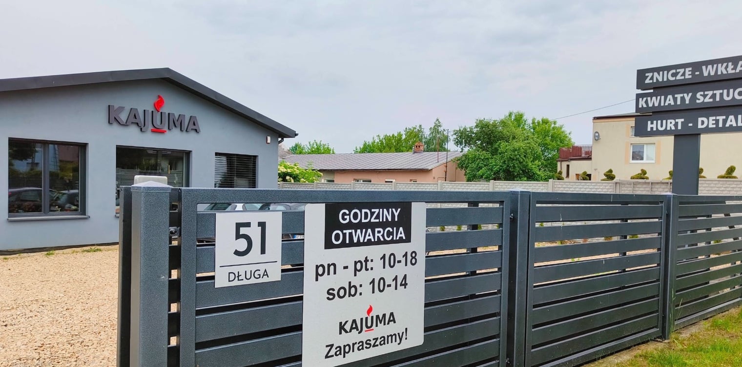 Zakład i sklep firmowy KAJUMA w Wierzchowisku